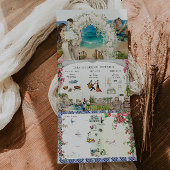 Portugal | Mediterrane routekaart Drieluik Uitnodiging