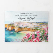 Portugal | Mediterrane routekaart Drieluik Uitnodiging (Cover)