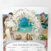 Portugal | Mediterrane routekaart Drieluik Uitnodiging (Binnenzijde eerst)