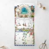 Portugal | Mediterrane routekaart Drieluik Uitnodiging (Binnen)