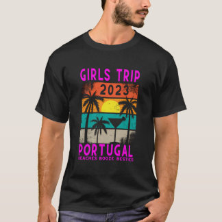 Portugal Meisjes Reis 2023 Vrouwen Studenten Vakan T-shirt
