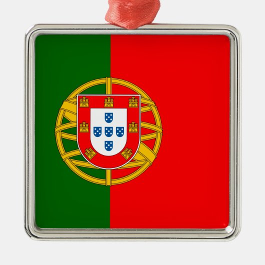 Portugal Metalen Ornament (Voorkant)