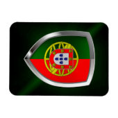Portugal Metallic Embleem Magneet (Horizontaal)