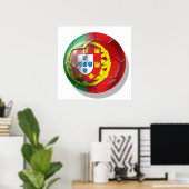 Portugal National football soccer team fans Tees Poster (Thuiskantoor)