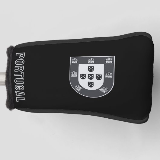 Portugal Noir Golfheadcover (Voorkant)