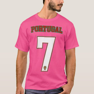 Portugal Nummer 7 (Terug) Voetbal Team Sport Vlag T-shirt