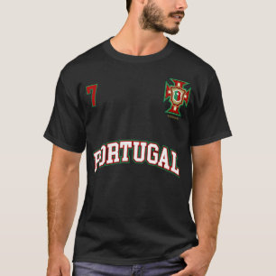 Portugal Nummer 7 Voetbalteam Sport Portugees T-shirt