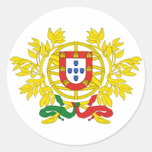 Portugal Officieel symbool voor de heraldry van wa Ronde Sticker