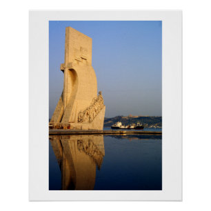 Portugal Ontdekkingsmonument, Taag rivier Perfect Poster