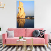 Portugal ontdekt monument, Tagus River Canvas Afdruk (Insitu (Woonkamer))