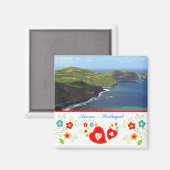 Portugal op Foto's - Azoren Magneet (Voorkant / Achterkant)
