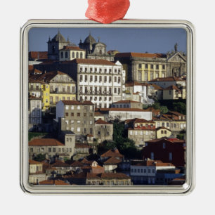 Portugal, Oporto (Porto). Historische huizen en Metalen Ornament