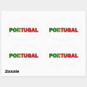 Portugal Ovale Sticker (Vel)