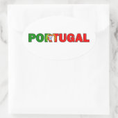 Portugal Ovale Sticker (Tas)