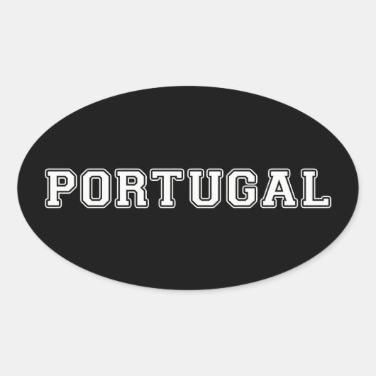 Portugal Ovale Sticker (Voorkant)