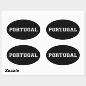 Portugal Ovale Sticker (Vel)
