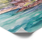 Portugal Palácio da Comenda Setubal Kaart Poster (Hoek)