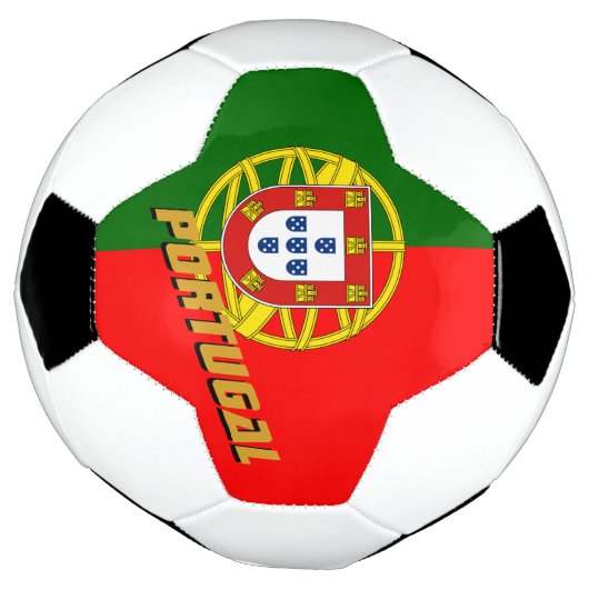 Portugal patriottisch Football en Portugese vlag Voetbal (Gedraaid)