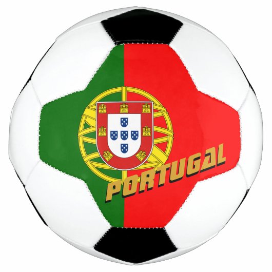 Portugal patriottisch Football en Portugese vlag Voetbal (Voorkant)