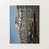 Portugal, Porto, kat met wijnvaten Legpuzzel (Verticaal)