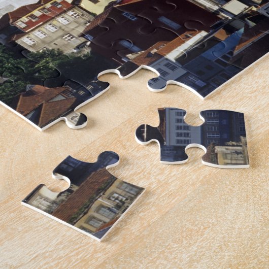 Portugal, Porto (Porto). Historische huizen en Legpuzzel (Zijkant)