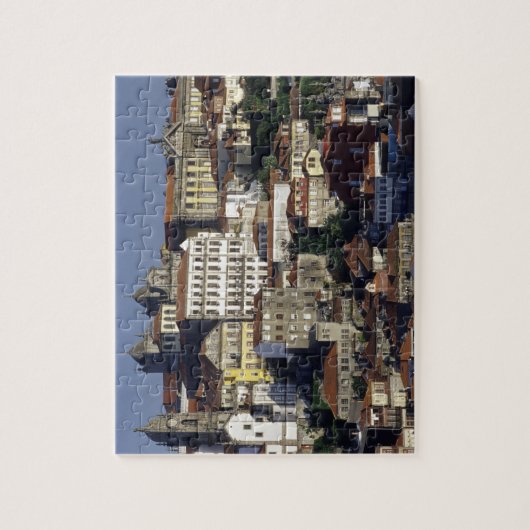 Portugal, Porto (Porto). Historische huizen en Legpuzzel (Verticaal)