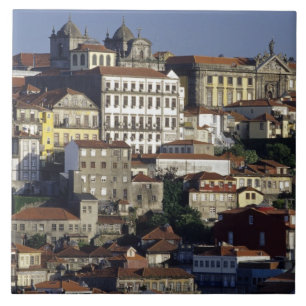 Portugal, Porto (Porto). Historische huizen en Tegeltje