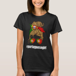 Portugal Portugees meisje Sterke vrouw Portugese F T-shirt