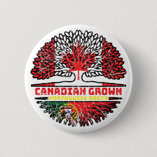 Portugal Portugese Canadese boomstammen Ronde Button 5,7 Cm