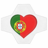 Portugal Portugese Logo voor de hartvorm van het v Voetbal (Enkel)