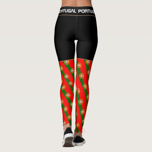 Portugal, Portugese mode voor de vlag, ventilator  Leggings (Achterkant)