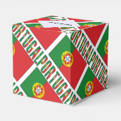 Portugal Portugese vlag betegeld gepersonaliseerd Bedankdoosjes (Achterkant)