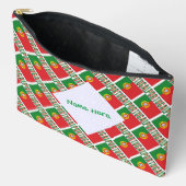 Portugal Portugese vlag betegeld gepersonaliseerd Etui (Open)