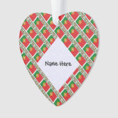 Portugal Portugese vlag betegeld gepersonaliseerd Ornament (voorkant)