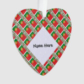 Portugal Portugese vlag betegeld gepersonaliseerd Ornament (voorkant)