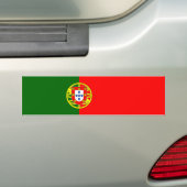 Portugal/Portugese vlag Bumpersticker (Op auto)