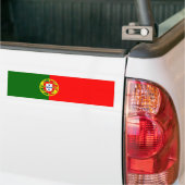Portugal/Portugese vlag Bumpersticker (Op Truck)