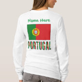 Portugal Portugese vlag Groene Personalisatie T-shirt (Achterkant)