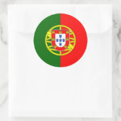 Portugal/Portugese vlag Ronde Sticker (Tas)