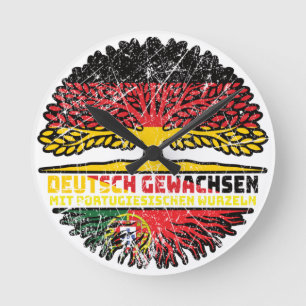 Portugal Portugiesisch Deutsch Deutschland Baum Ronde Klok