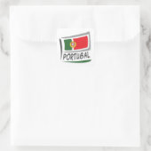 Portugal Pride X Vlag Vierkante Sticker (Tas)