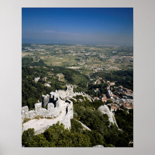 Portugal, provincie Lissabon, Sintra, uitzicht van Poster