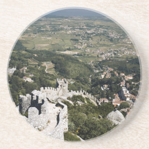 Portugal, provincie Lissabon, Sintra, uitzicht van Zandsteen Onderzetter