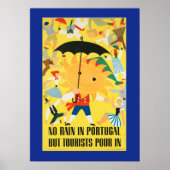 Portugal Raining People Poster (Voorkant)