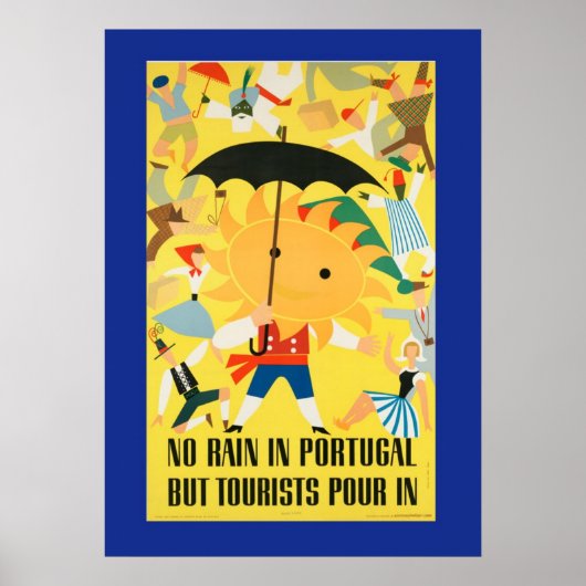 Portugal Raining People Poster (Voorkant)