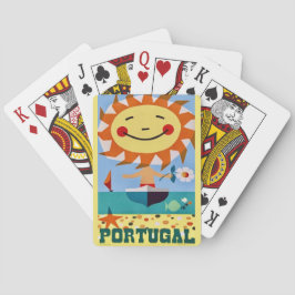 Portugal Reisposter Ansichtkaart Speelkaarten