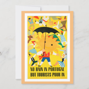  Portugal reisposter Kaart