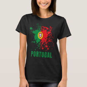Portugal Retro  Waterverven Sport Portugueses T-shirt