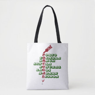 Portugal Rode Wijn Steden in Portugal Tote Bag