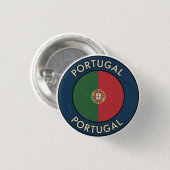 Portugal Ronde Button 3,2 Cm (Voorkant /achterkant)